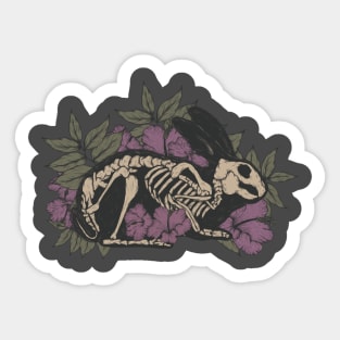 Bunny skeleton Sticker